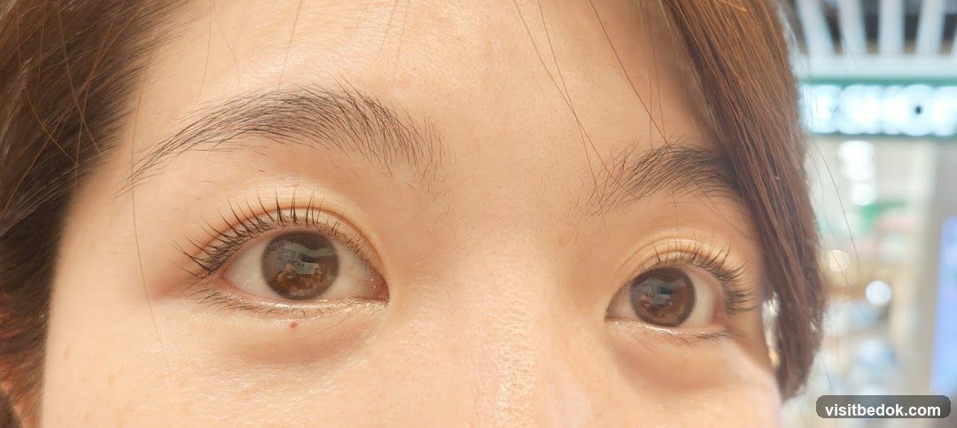 Close-up of a person's eyes