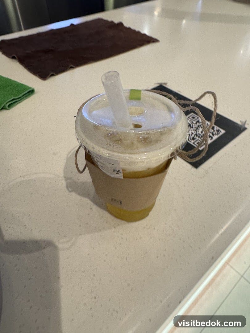 Beverage in a cup