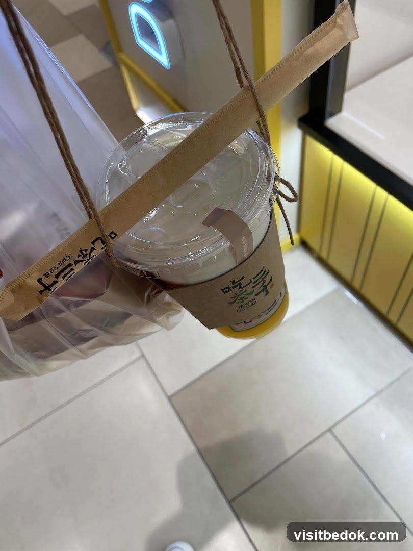Takeaway Drink and Bag