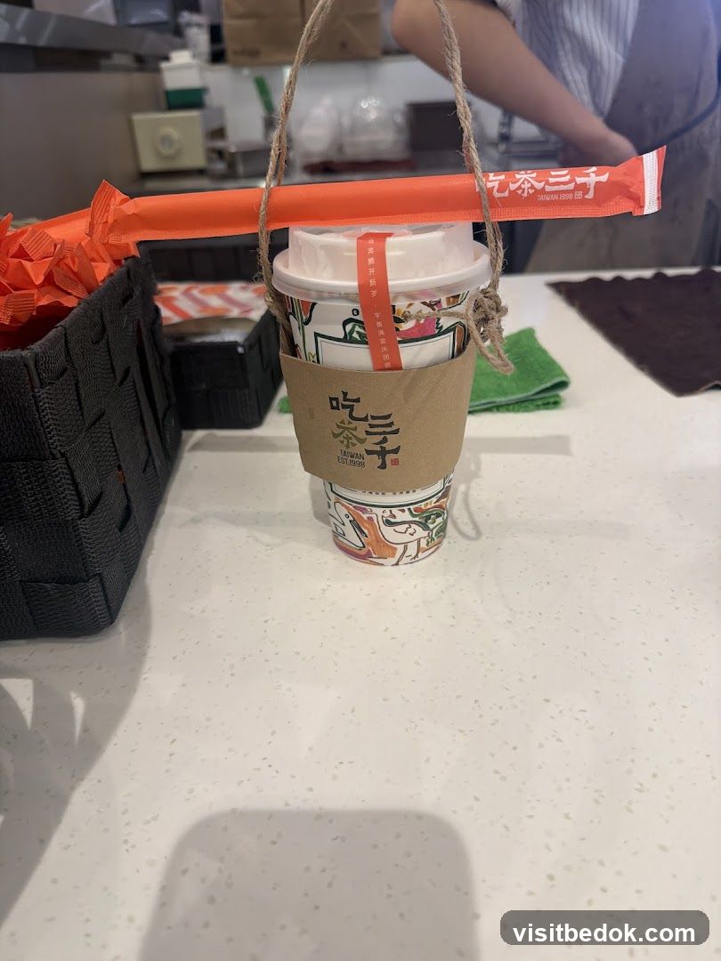 Beverage with Straws