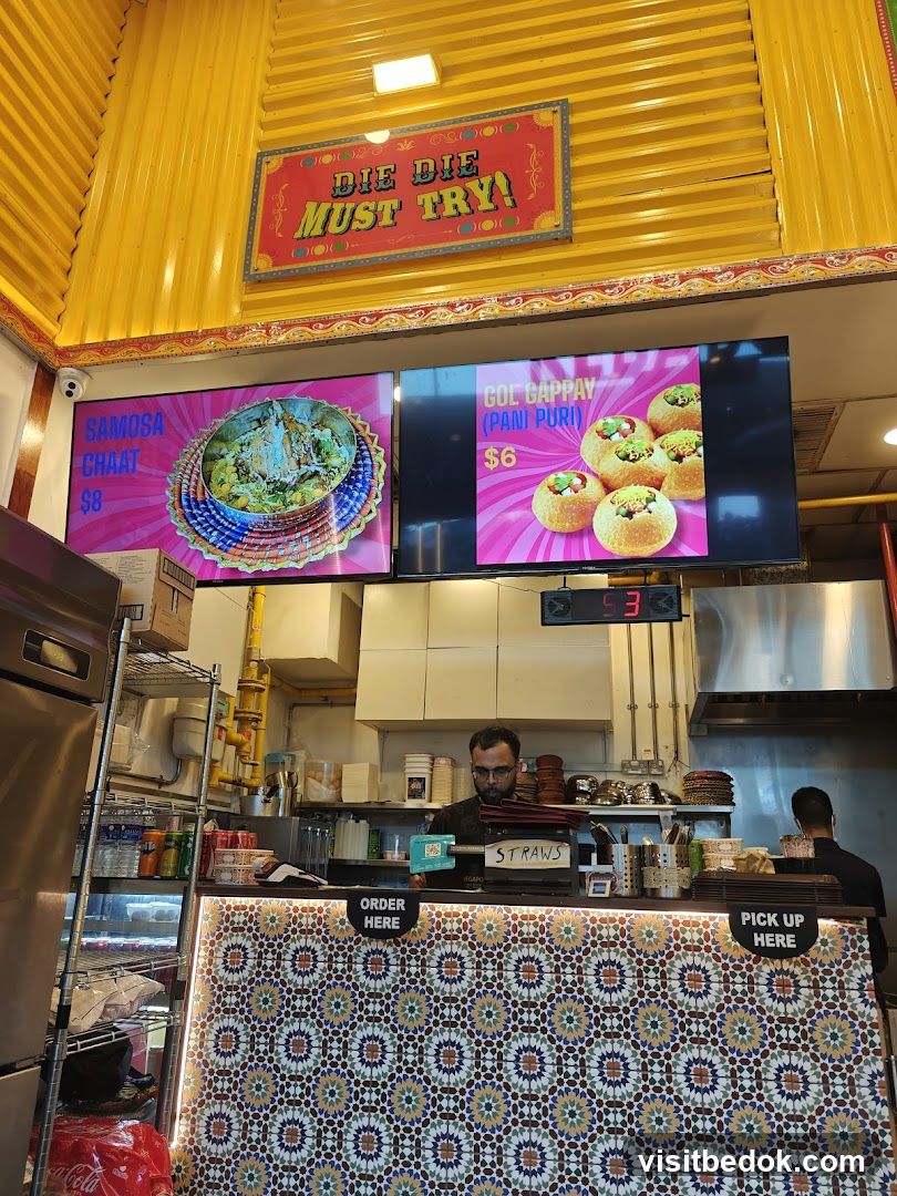 Restaurant Counter with Menu Displays