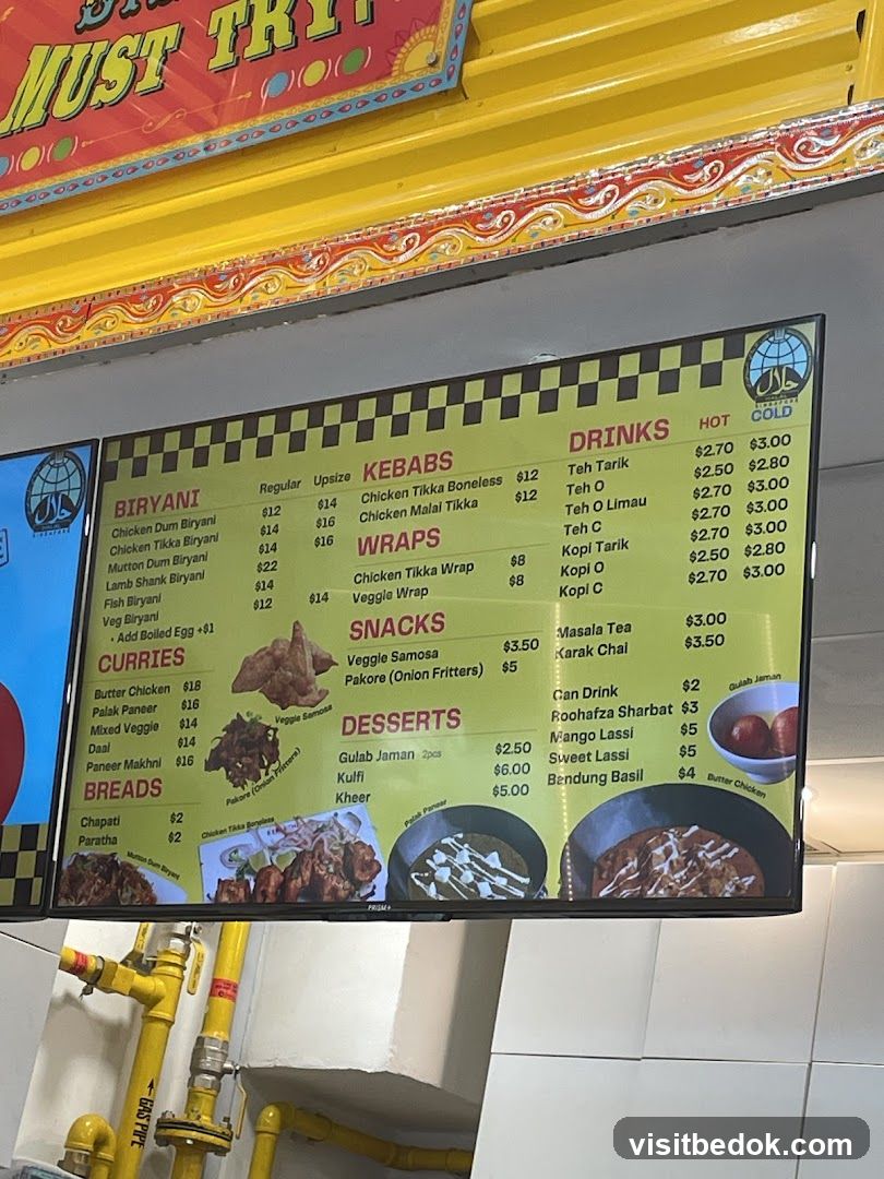 Indian Food Menu