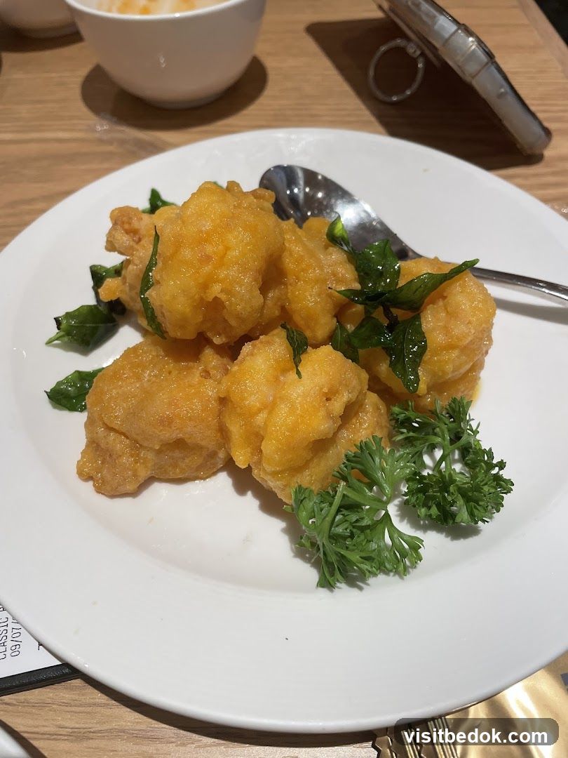 Salted Egg Yolk Prawns