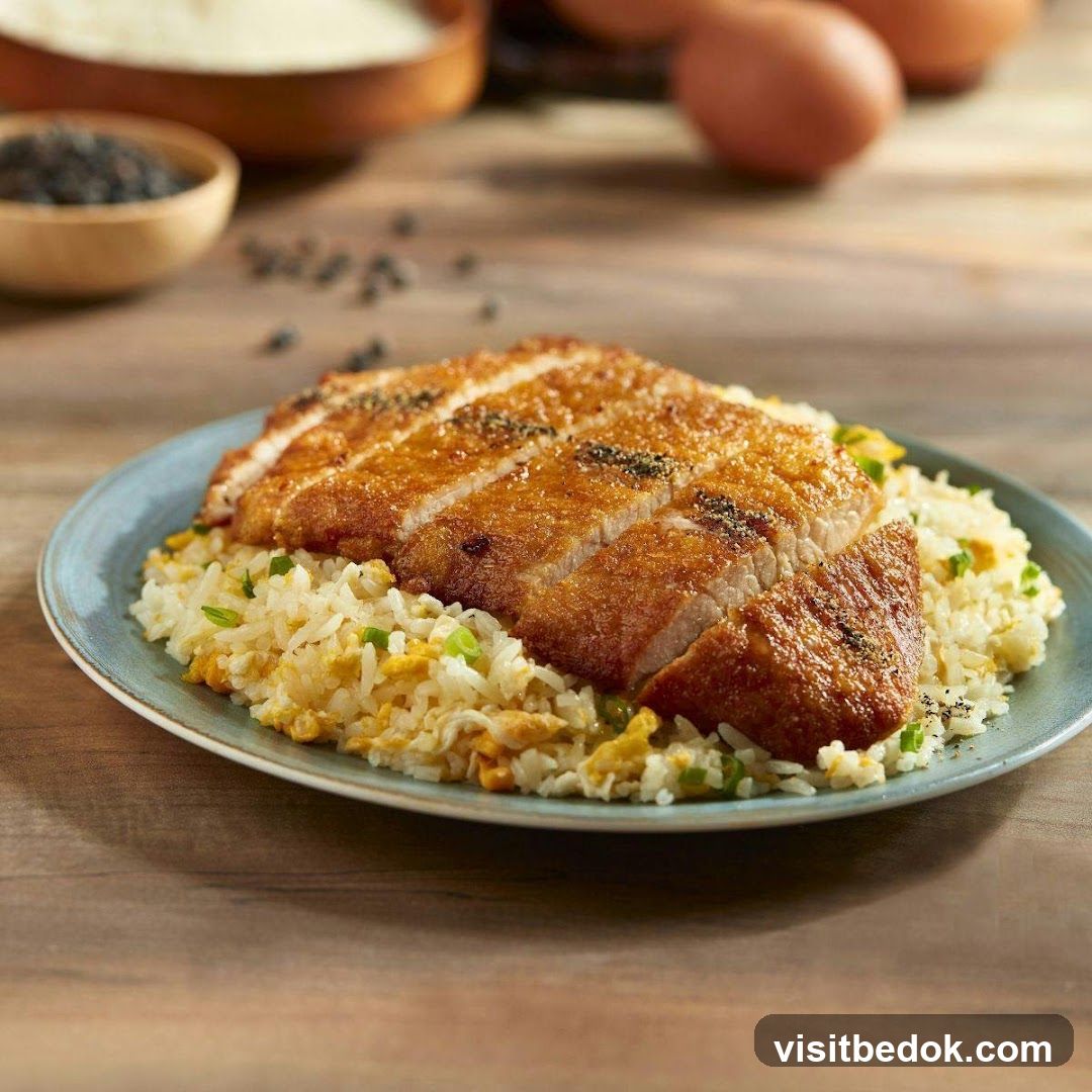 Fried Pork Chop with Fried Rice