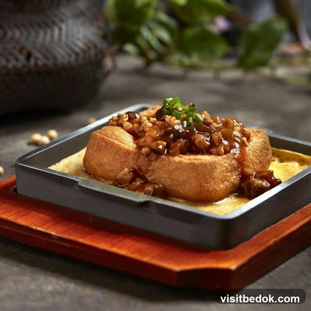 Fried Tofu with Toppings