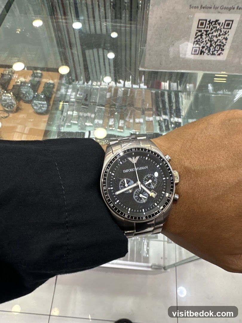 Watch on wrist