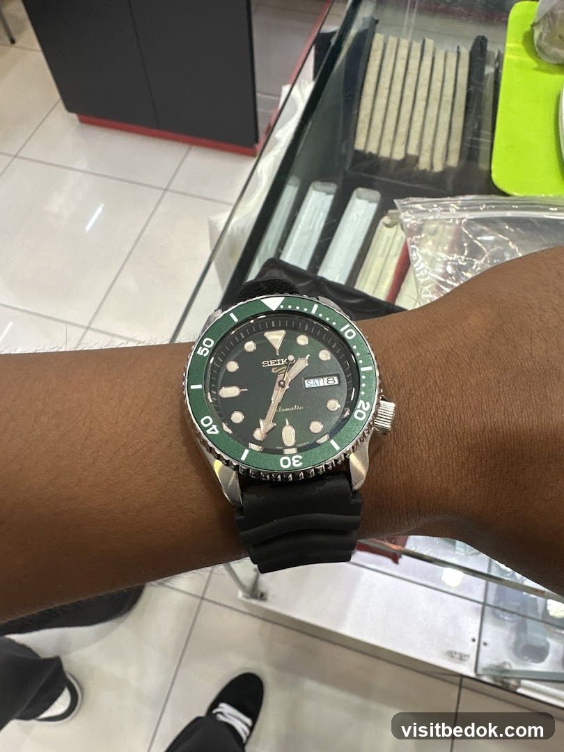 Watch on wrist