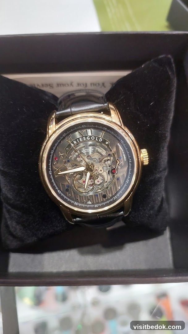 Skeletonized Gold Watch