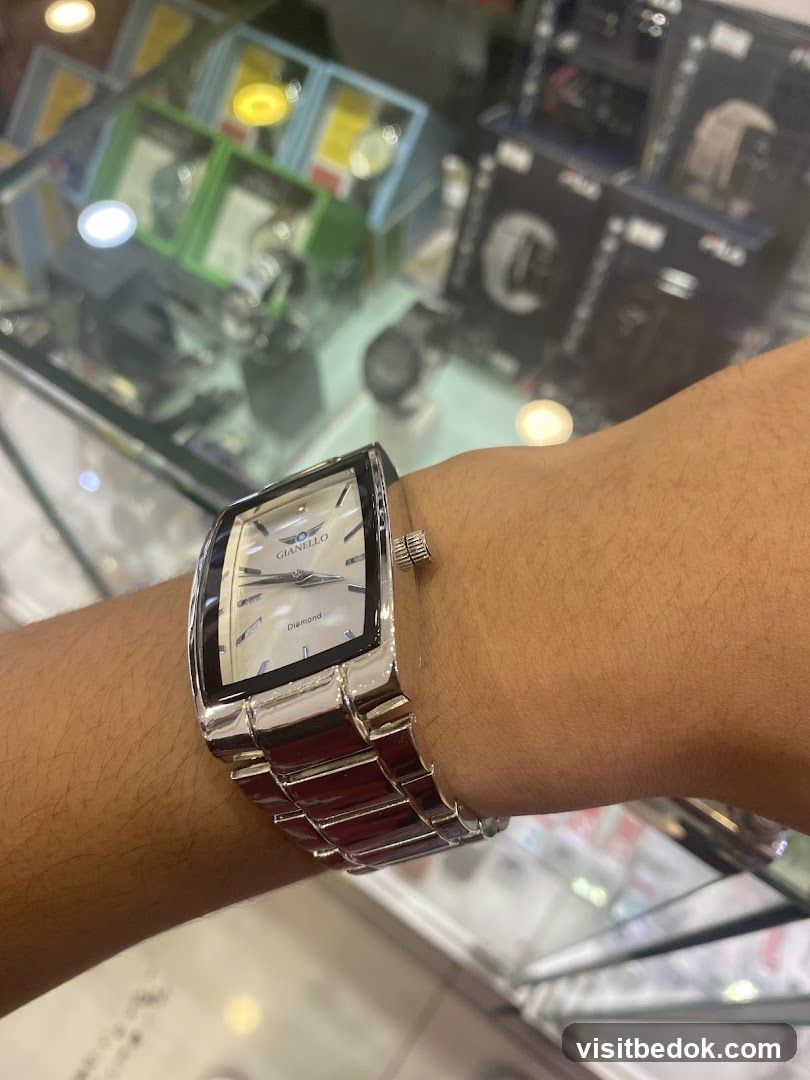 Watch on wrist