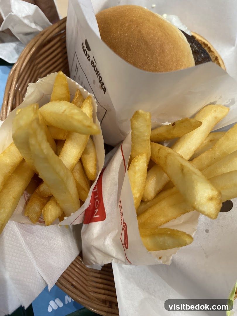 MOS Burger Fries and Burger