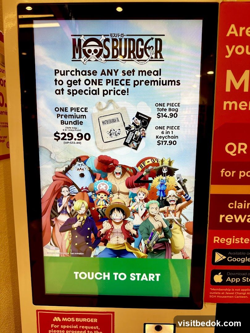 Mos Burger One Piece Promotion
