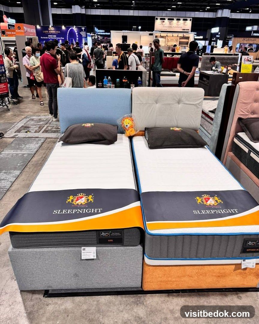 Mattress Display at an Exhibition
