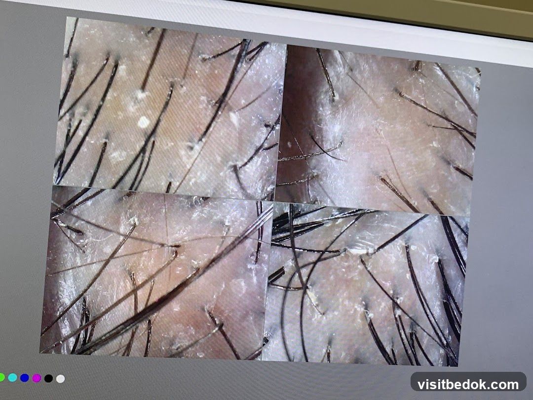 Microscopic View of Scalp