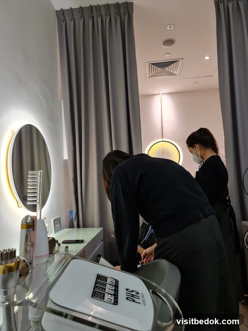 Salon Interior with Staff