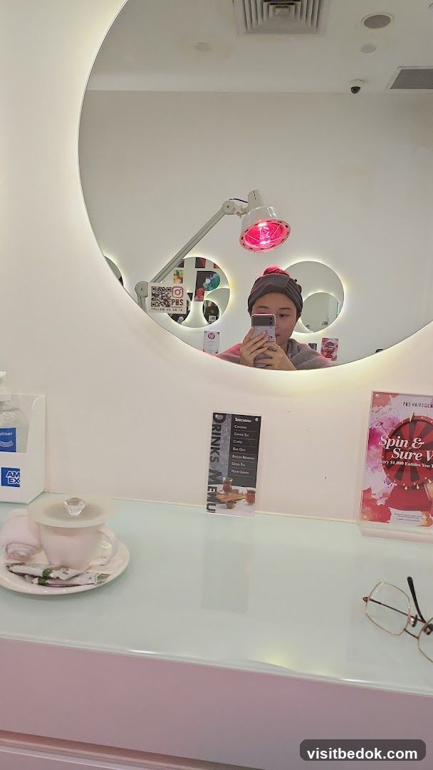 Salon Interior with Mirror Reflection
