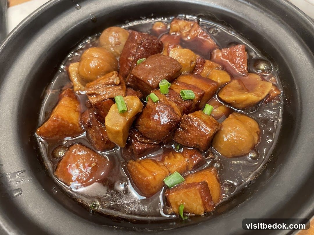 Braised Pork Belly with Chestnuts