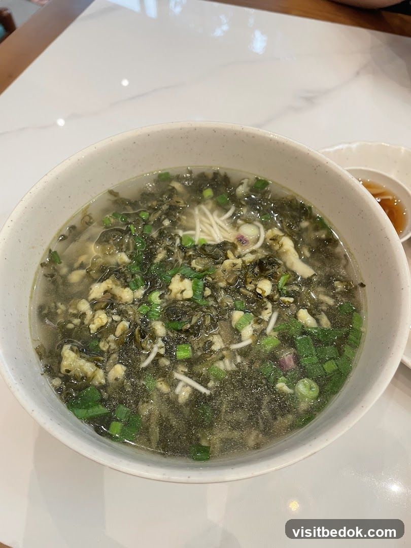 Noodle Soup with Greens