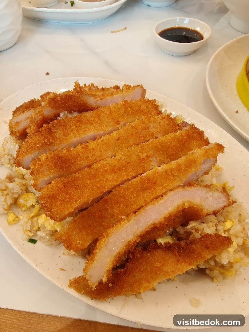 Pork Cutlet with Fried Rice