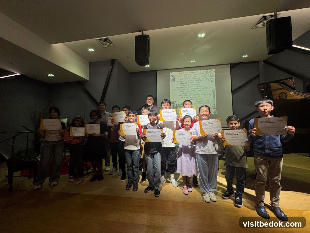 Children receiving certificates