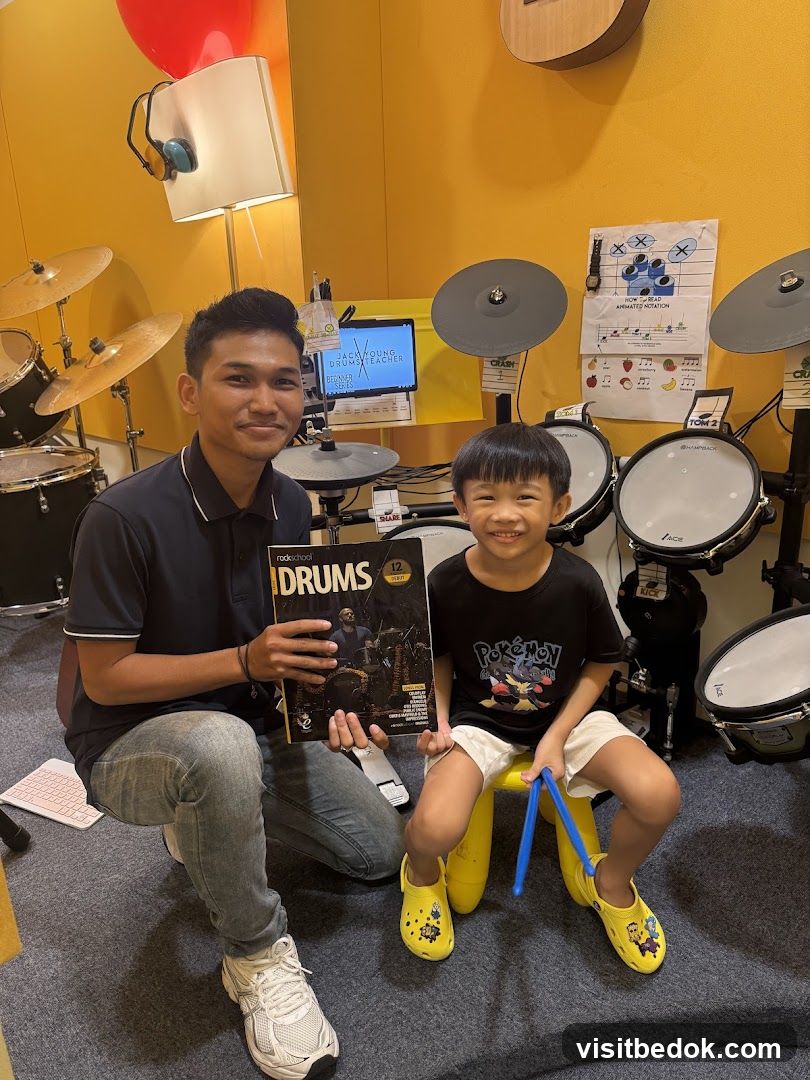 Drum Teacher and Student