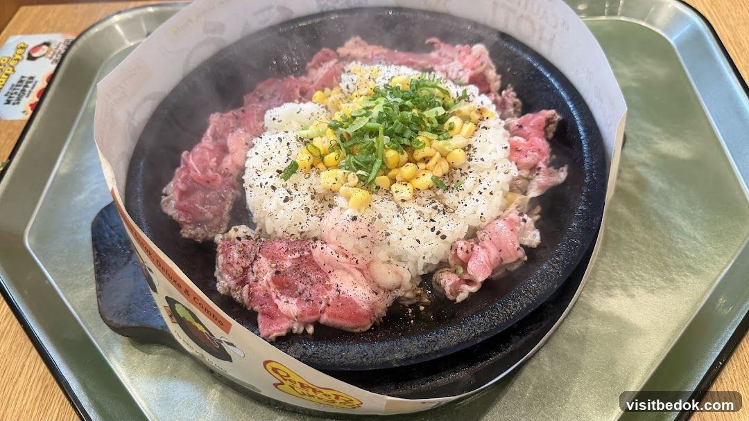 Sizzling Beef and Rice Dish