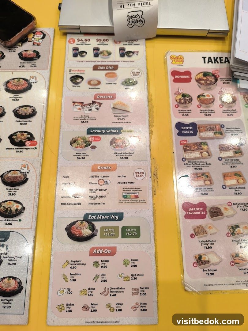 Pepper Lunch Menu