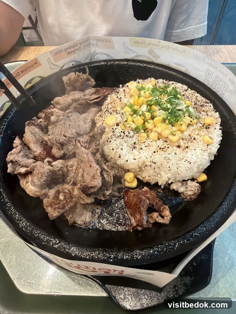 Sizzling Beef and Rice