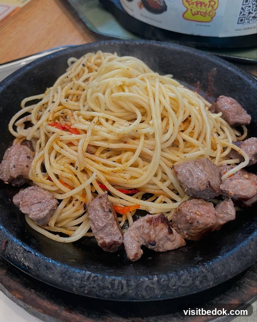 Steak and Spaghetti