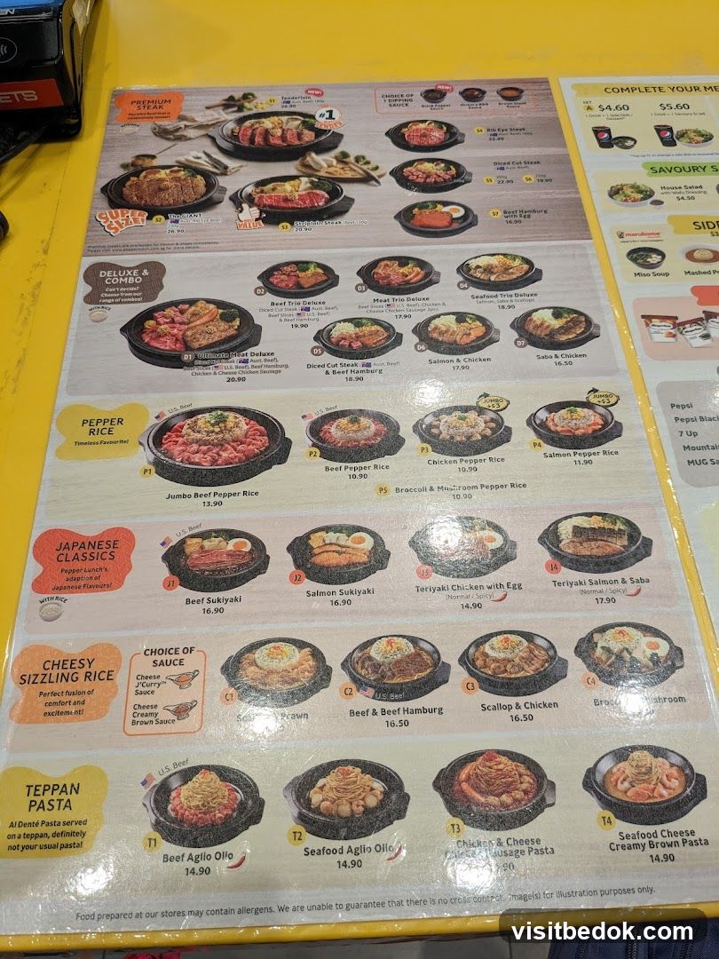 Pepper Lunch Menu