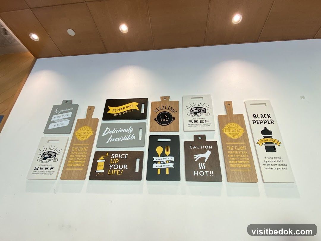 Decorative cutting boards with food-related slogans