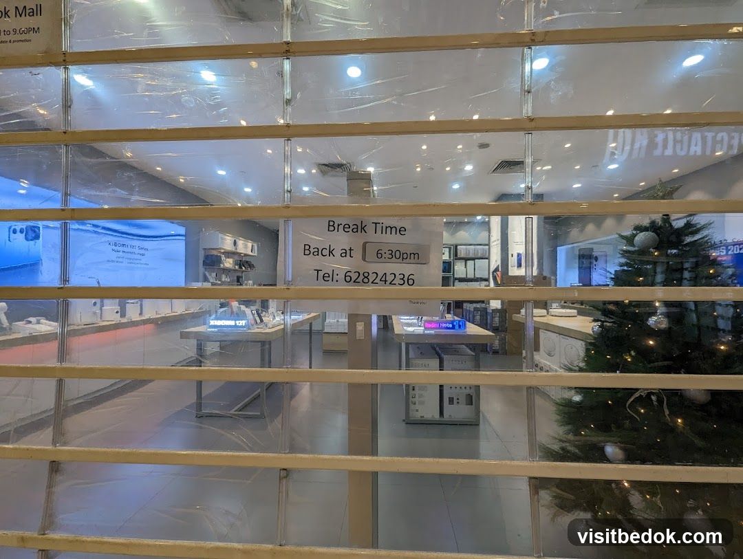 Storefront with Break Time Sign