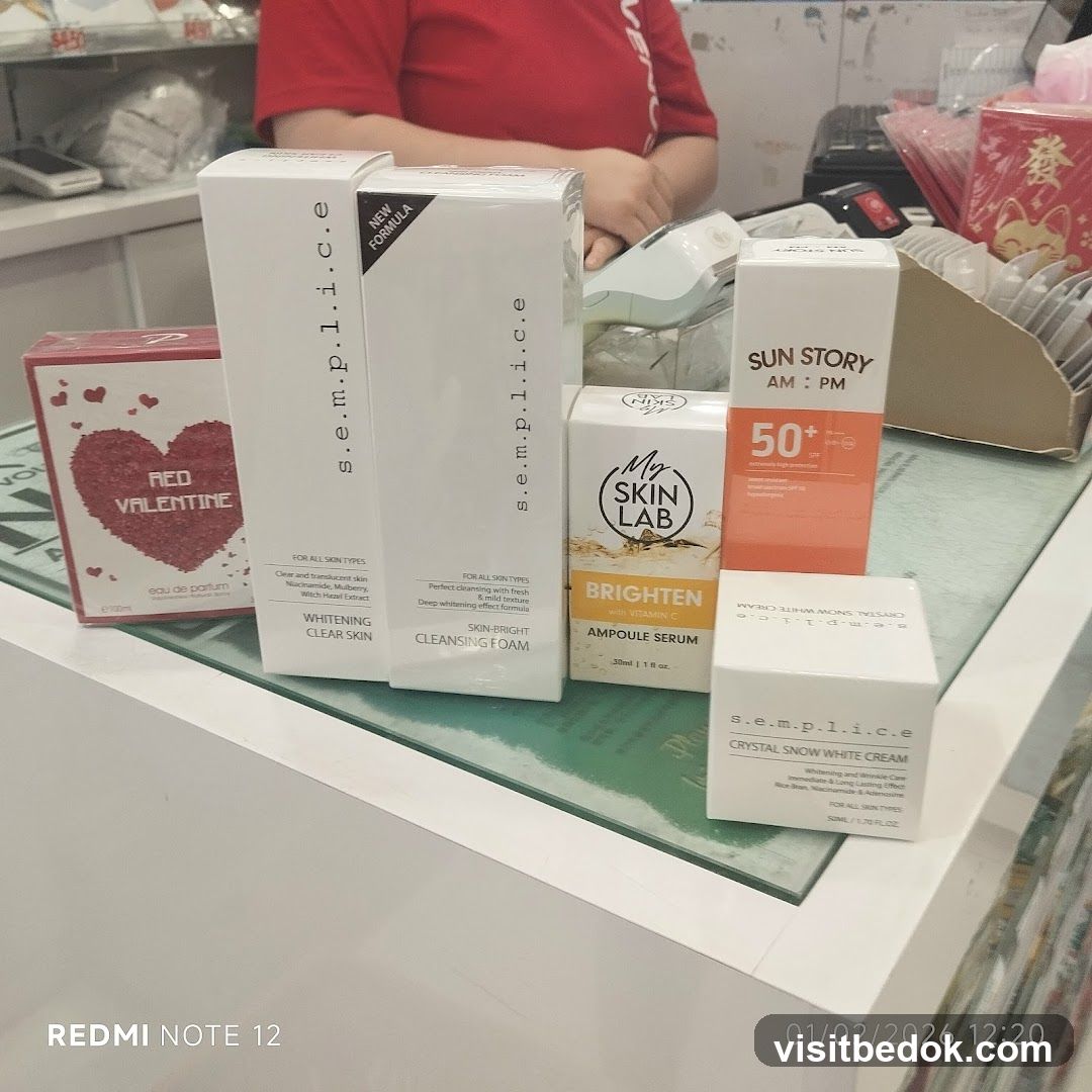 Skincare Products Display