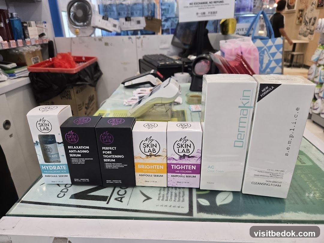 Skincare Products Display
