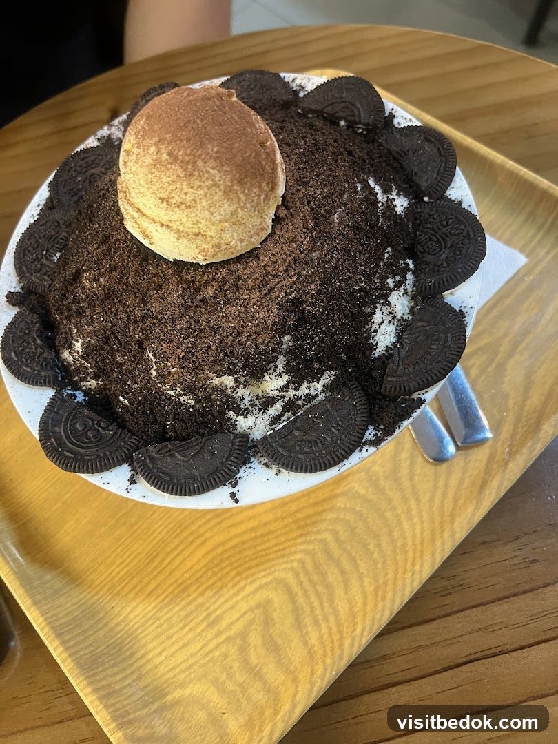Oreo Shaved Ice Dessert