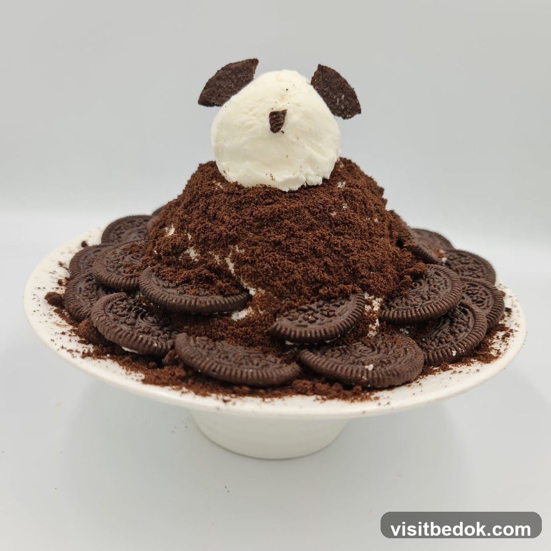 Oreo Shaved Ice Dessert