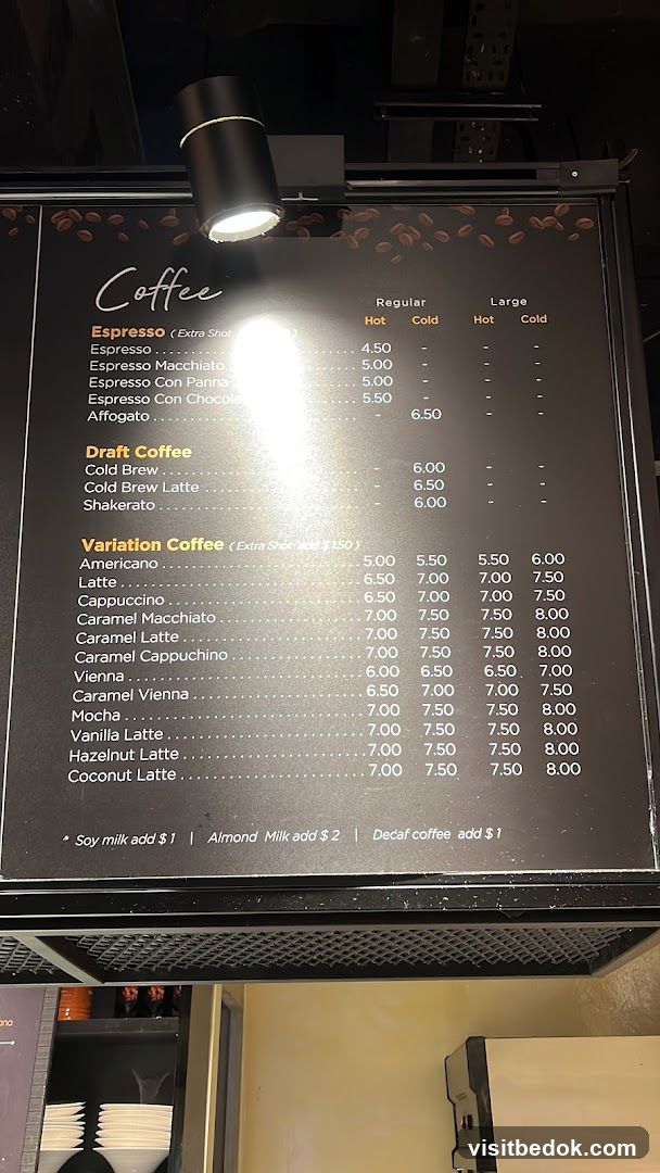 Coffee Menu