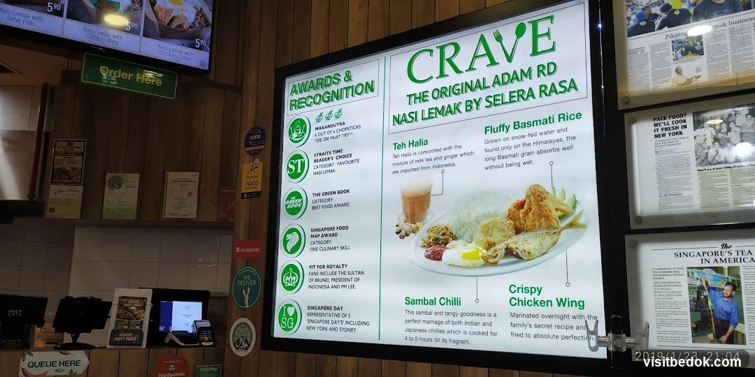 CRAVE Nasi Lemak Menu Board