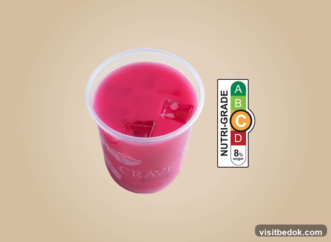 Pink Drink with Nutri-Grade Label