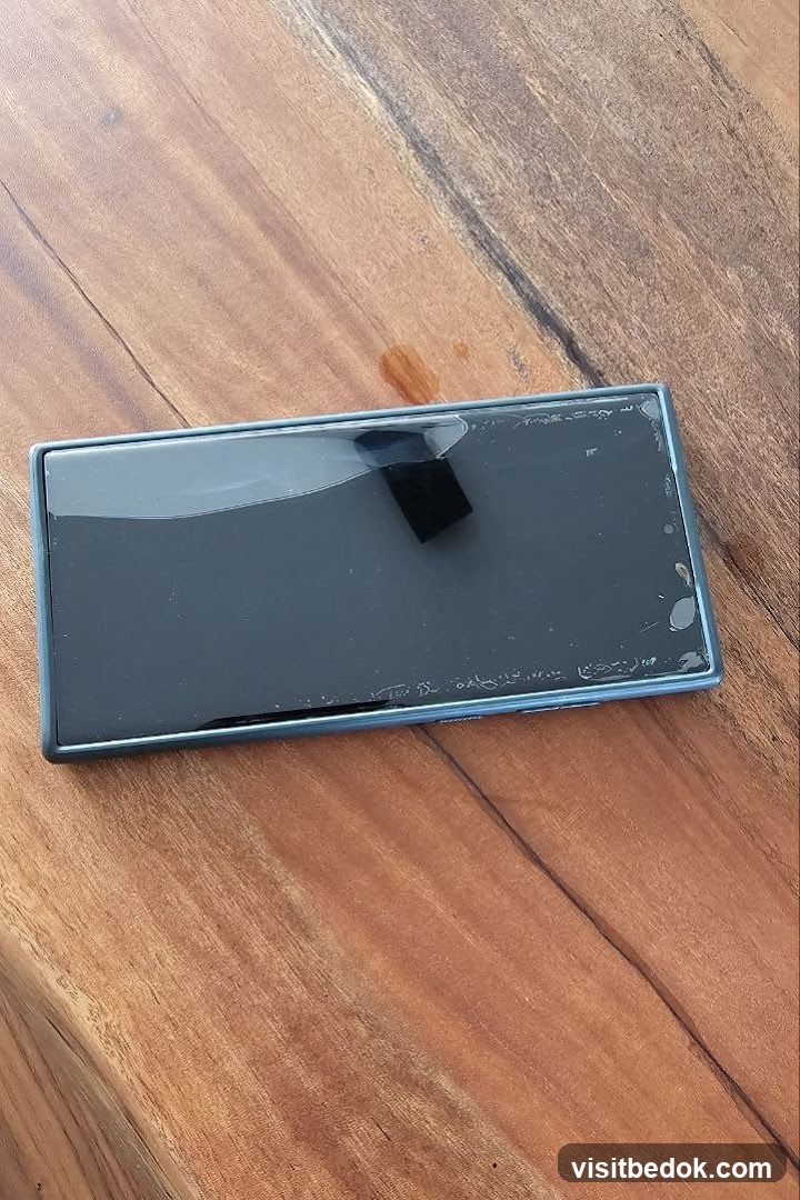 Cracked Smartphone Screen