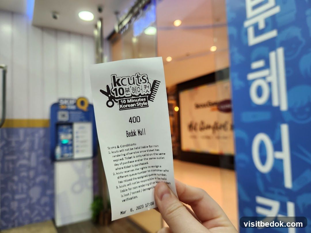 Kcuts Queue Ticket