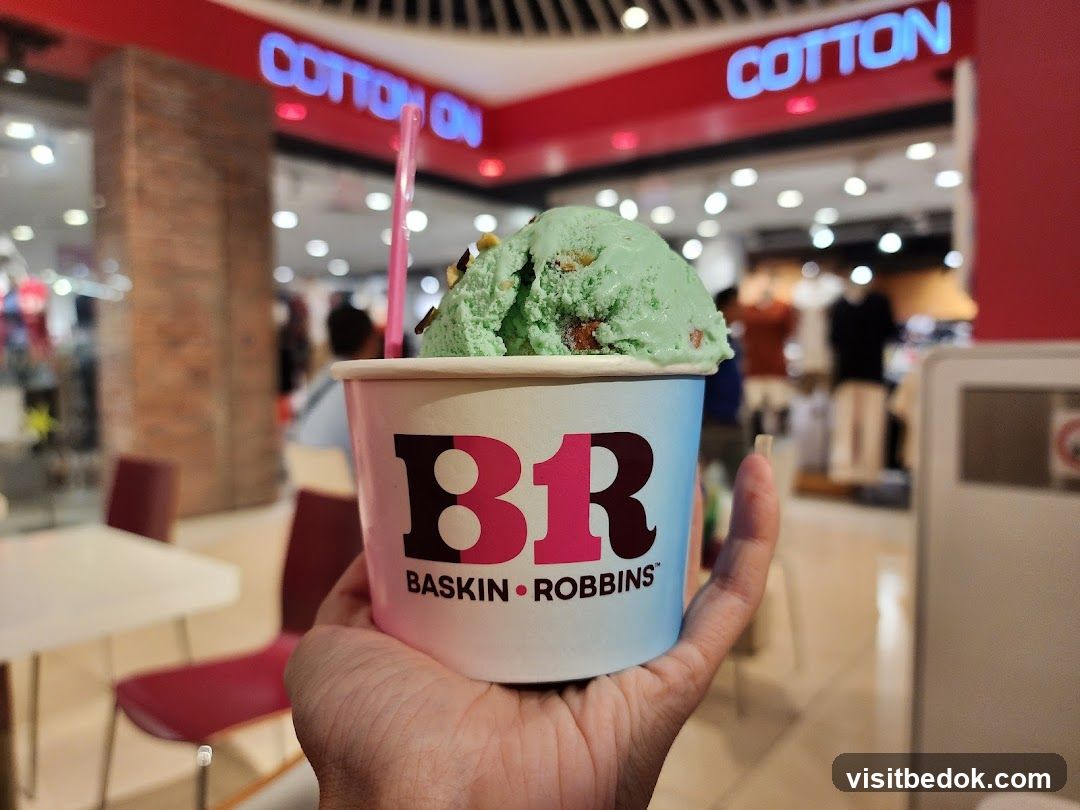 Baskin Robbins ice cream cup