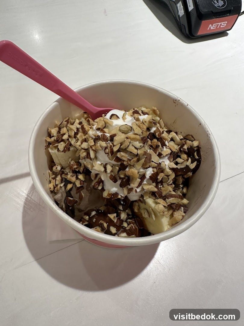 Frozen Yogurt with Toppings