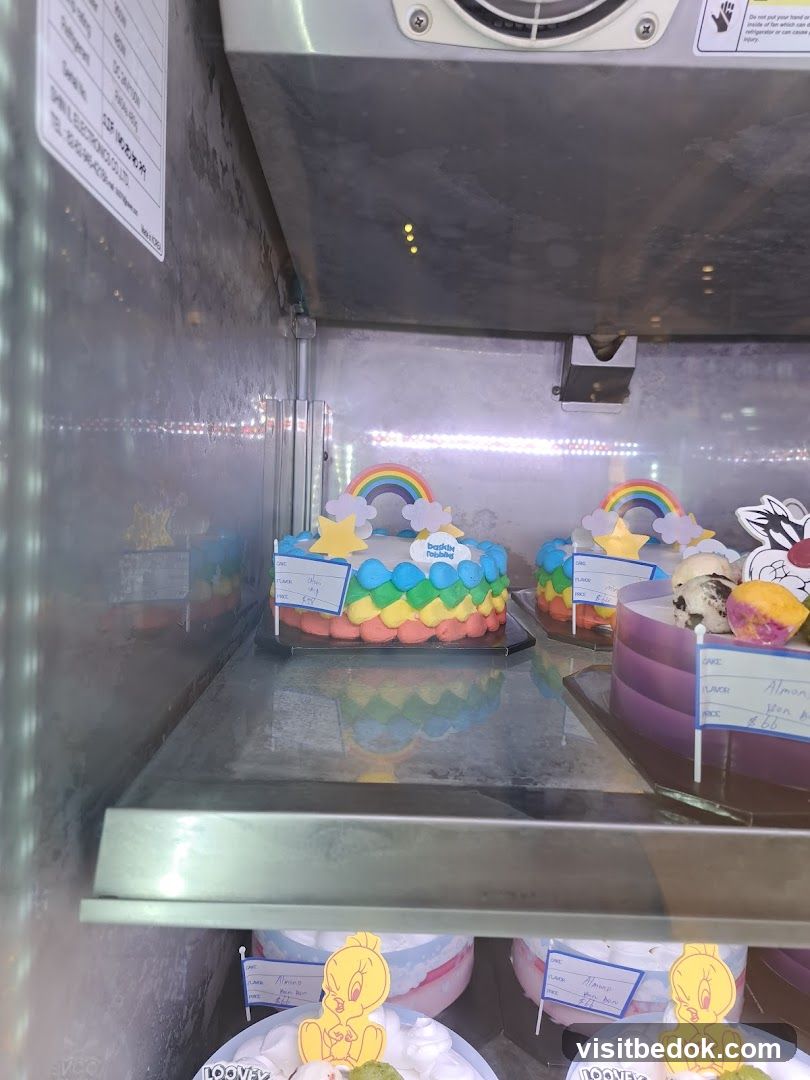 Cakes in a Display Freezer