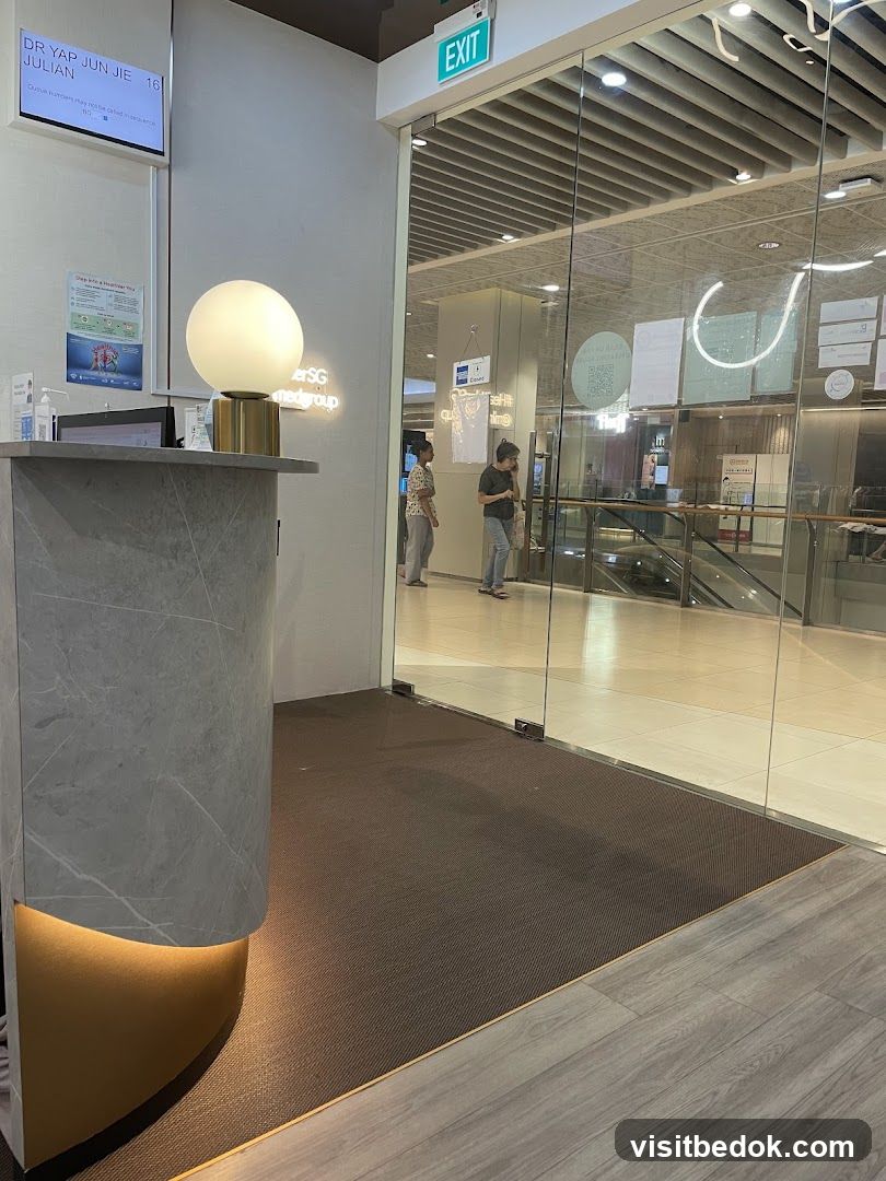 Clinic reception area