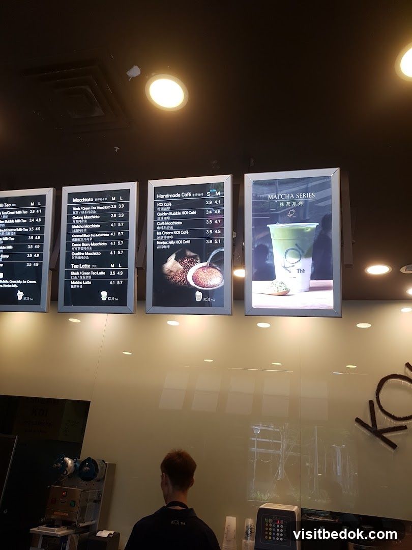 KOI Thé Menu