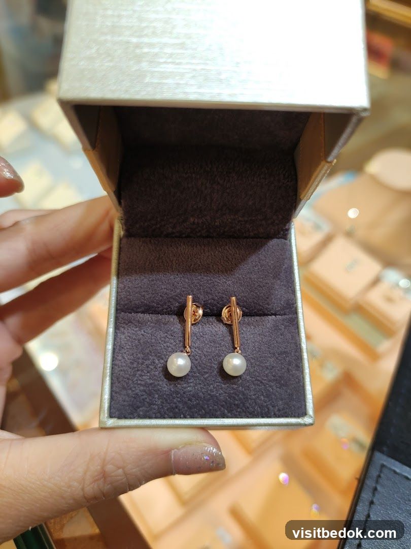 Pearl Earrings in a Box