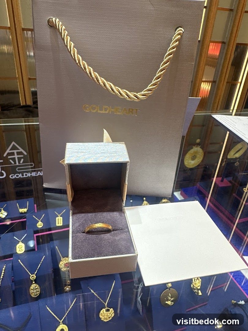 Gold jewelry display