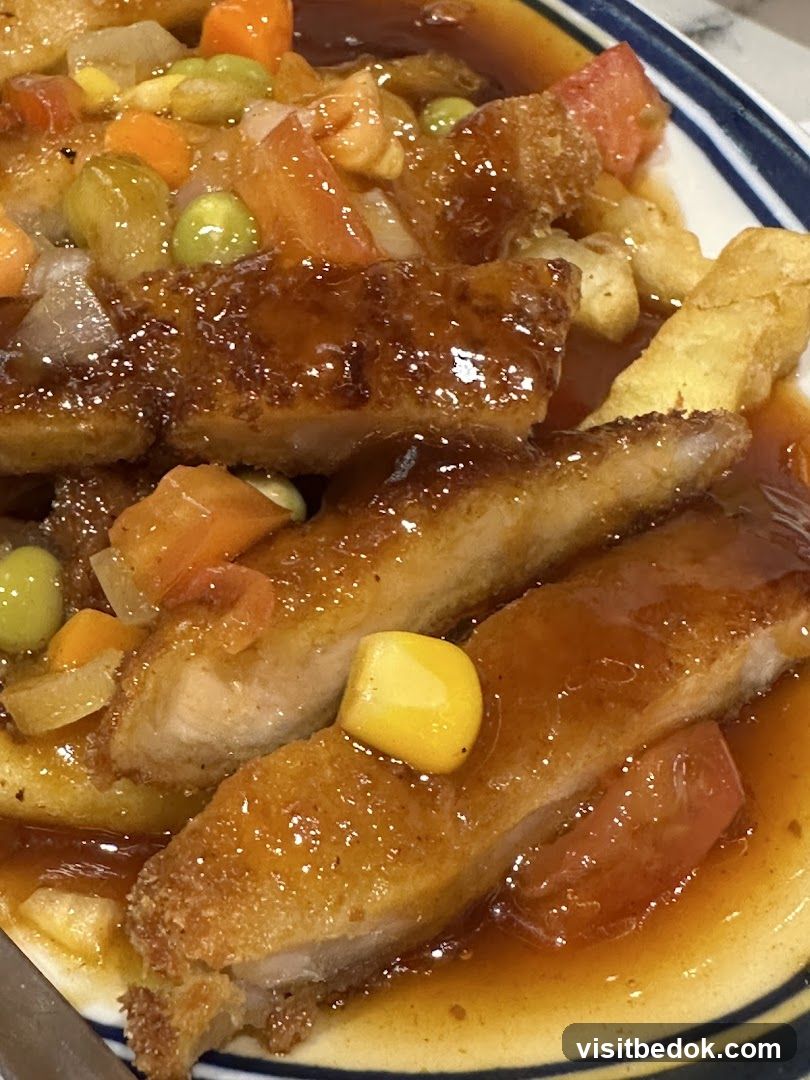 Pork with Sauce and Vegetables