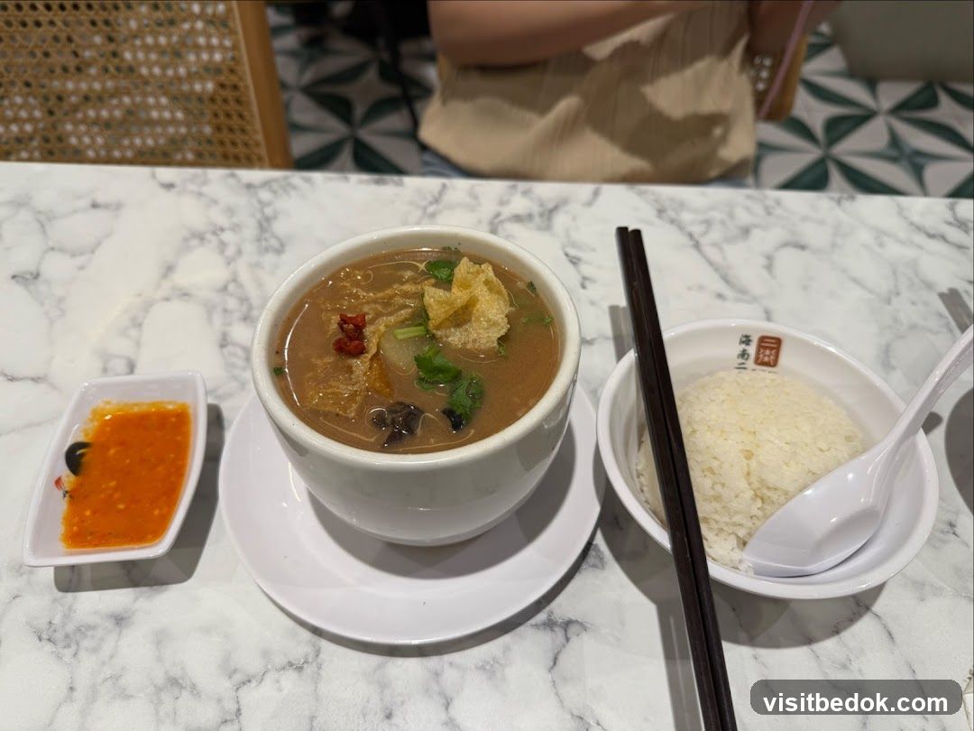 Meal with Rice and Soup