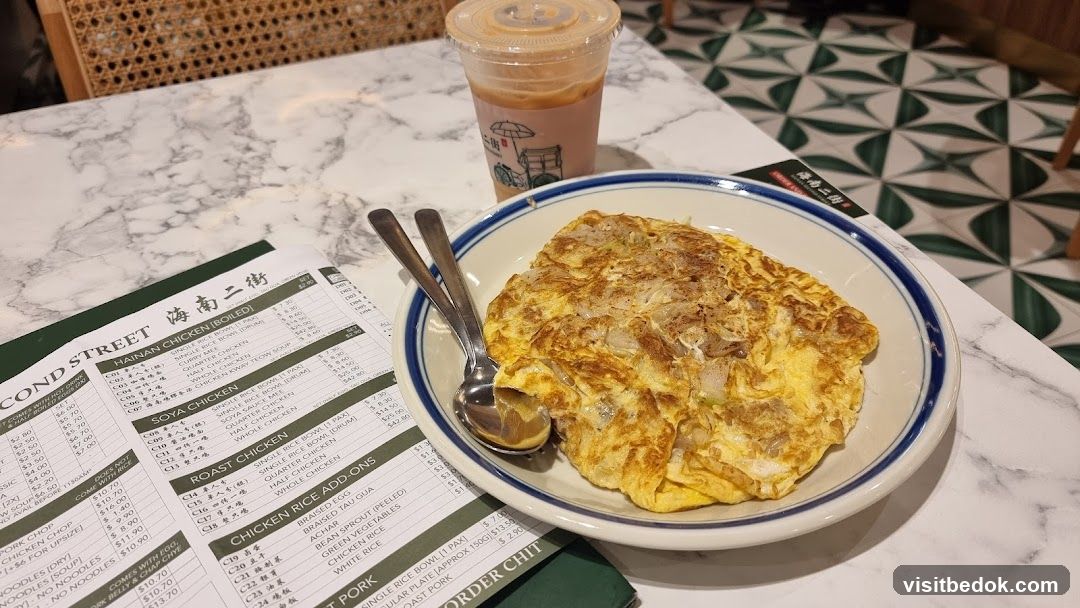Omelette and Drink with Menu